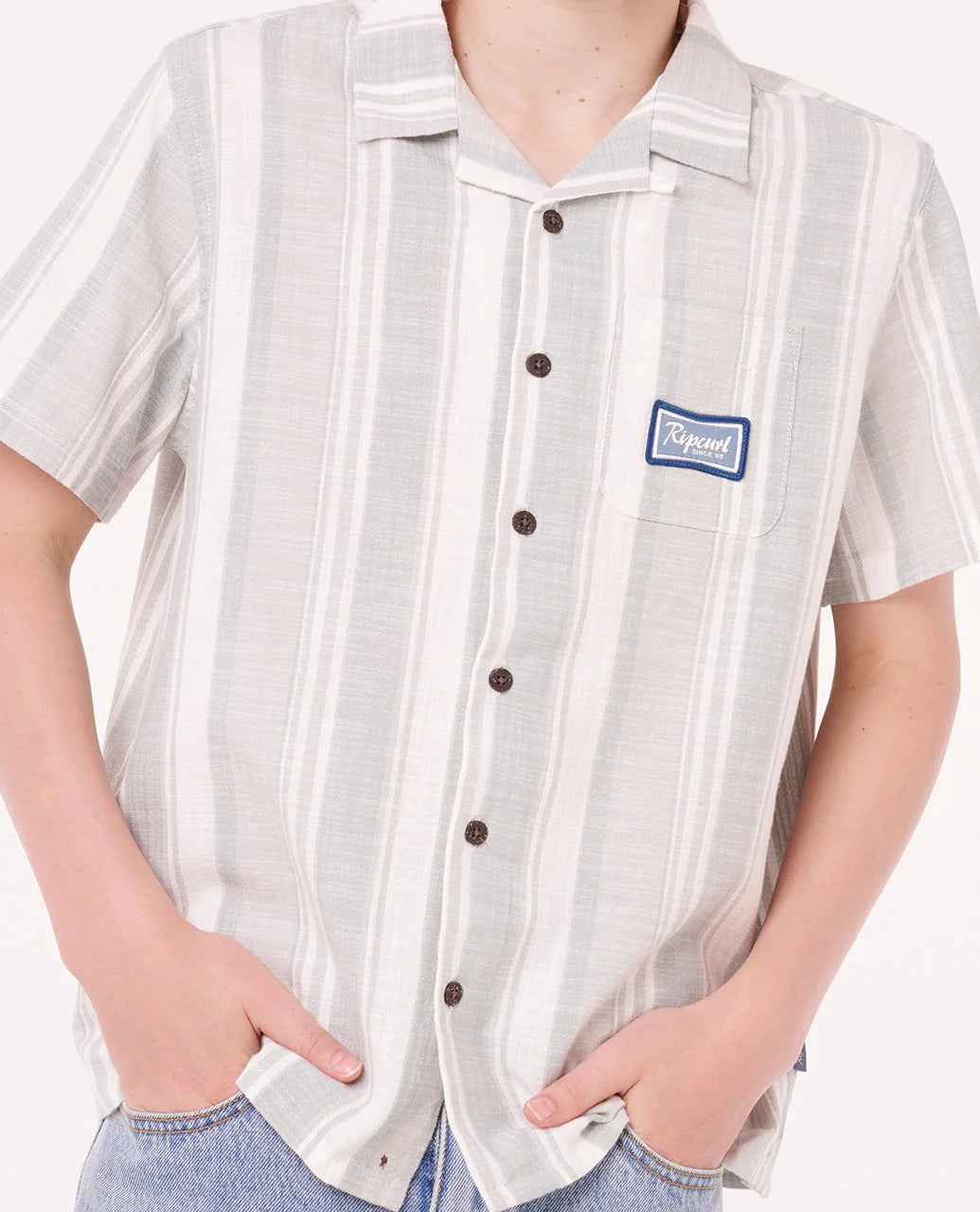 Mod Cali Stripe SS Shirt Boy