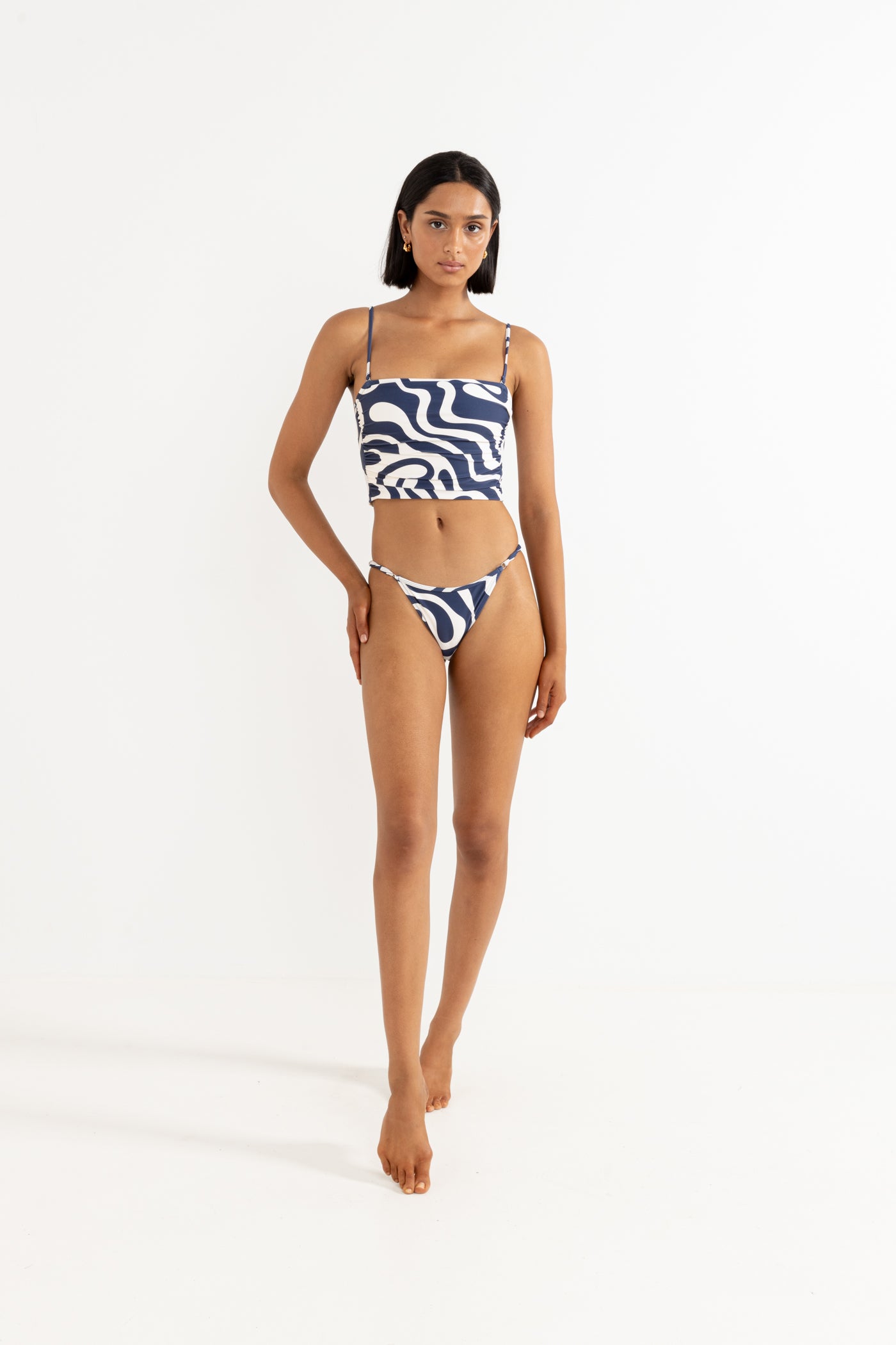 Waverly Scrunched Side Bandeau Tank Top