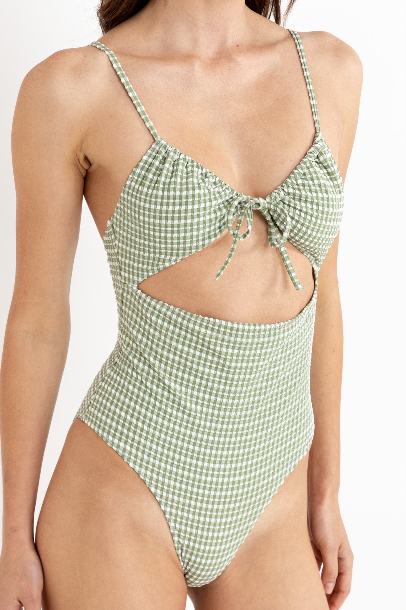 Lola Check Cut Out One Piece