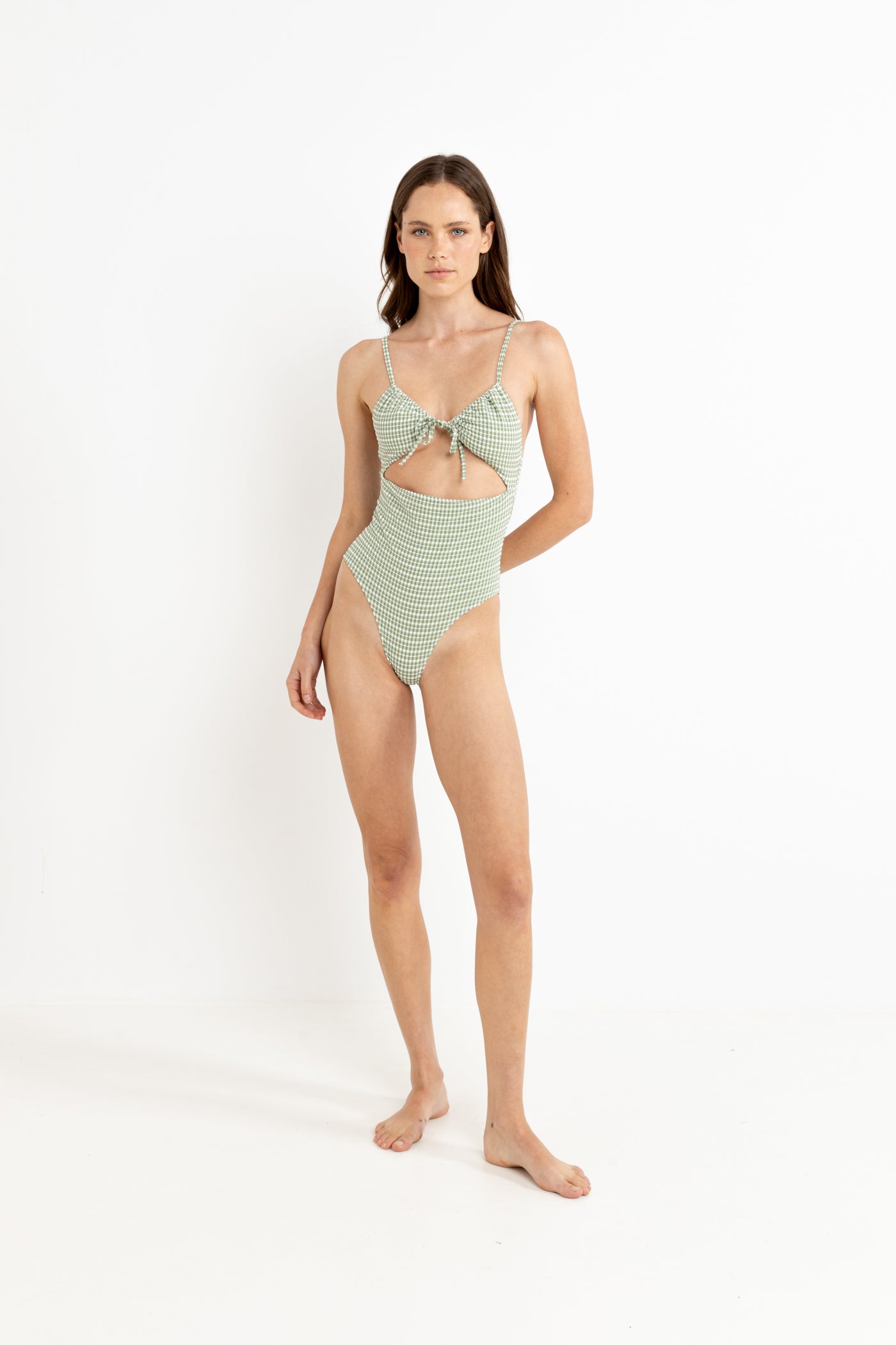 Lola Check Cut Out One Piece