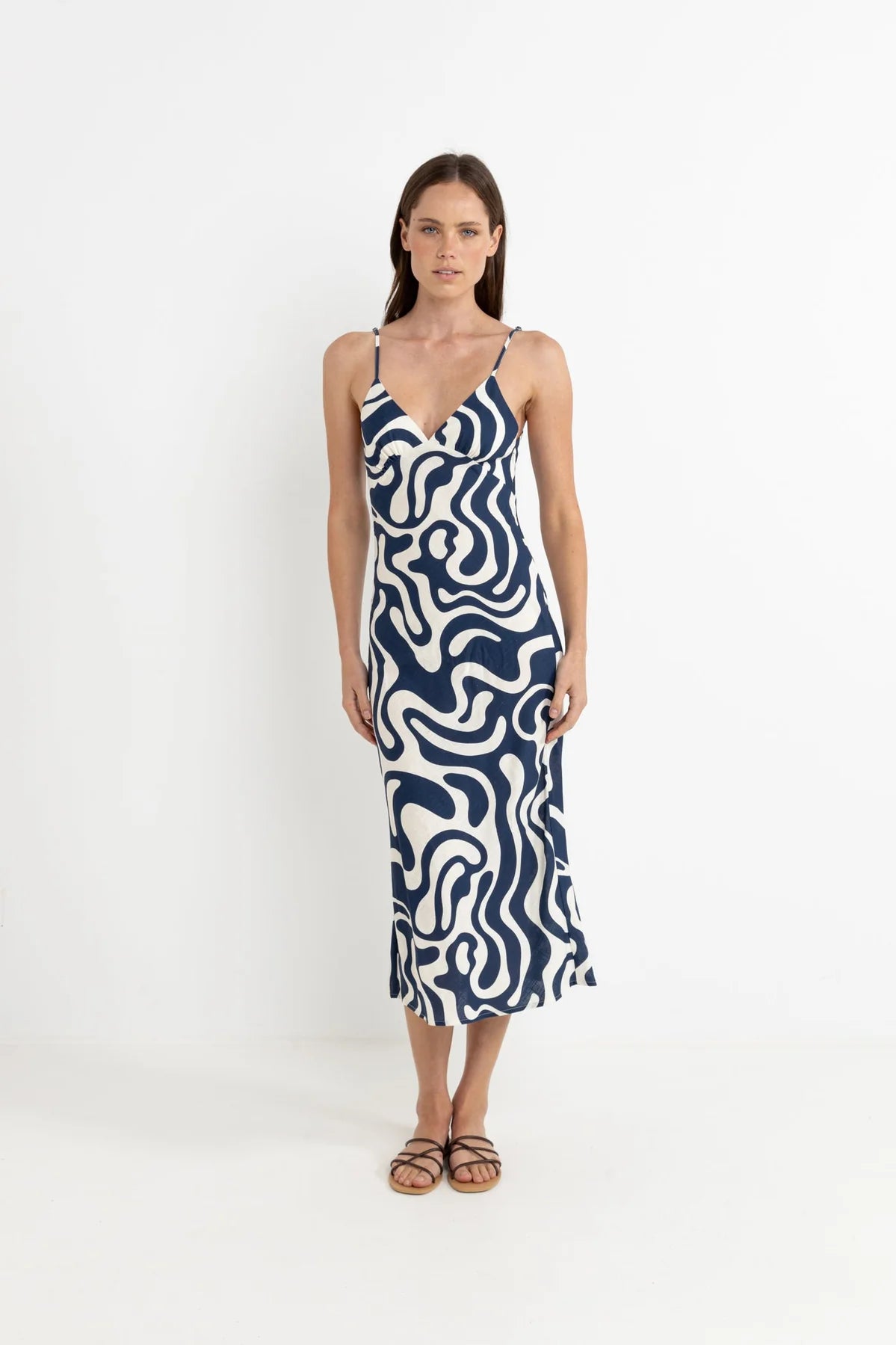 Waverly Bias Cut Midi Dress