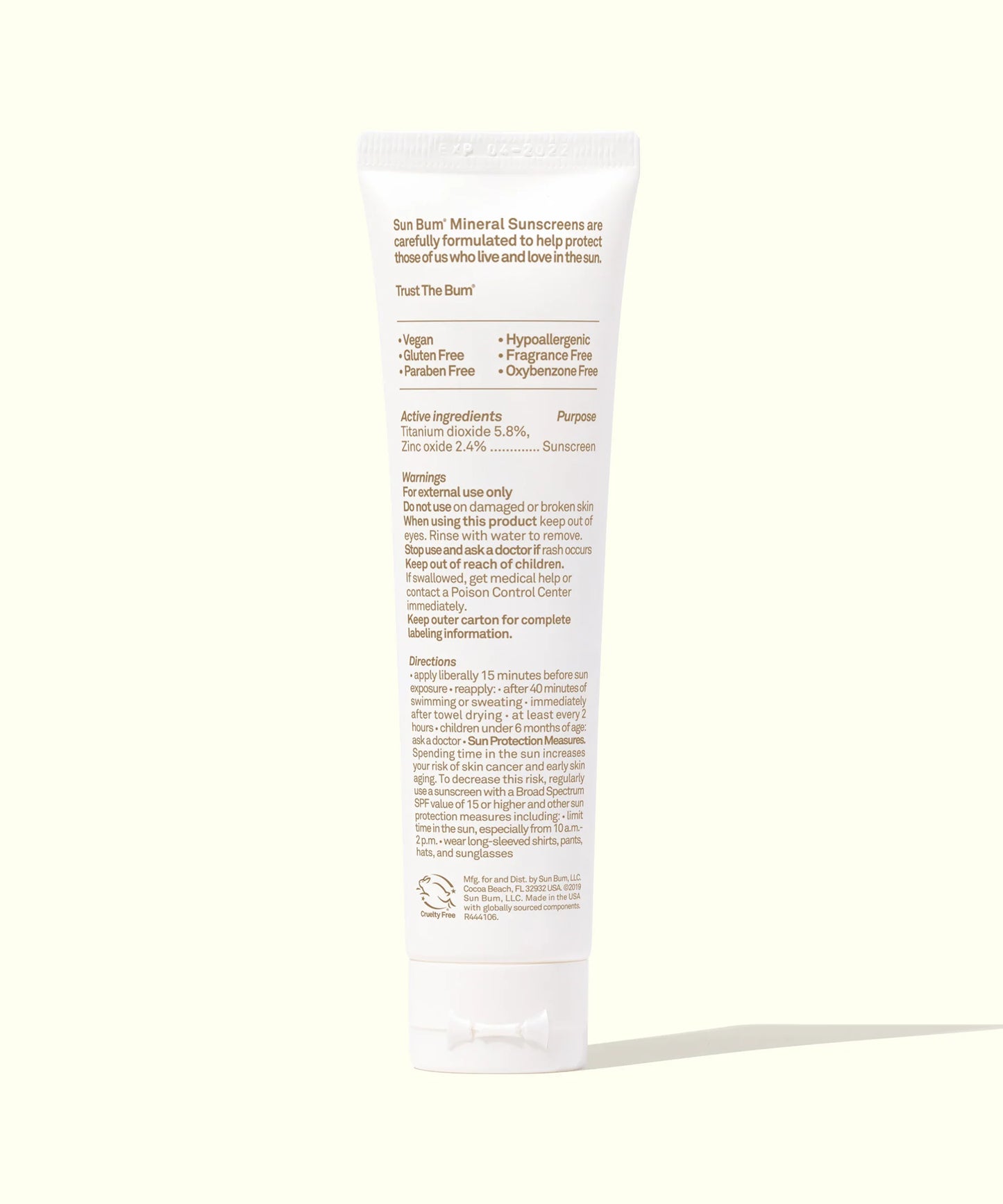 Sun Bum SPF 30 Mineral tinted Face Lotion