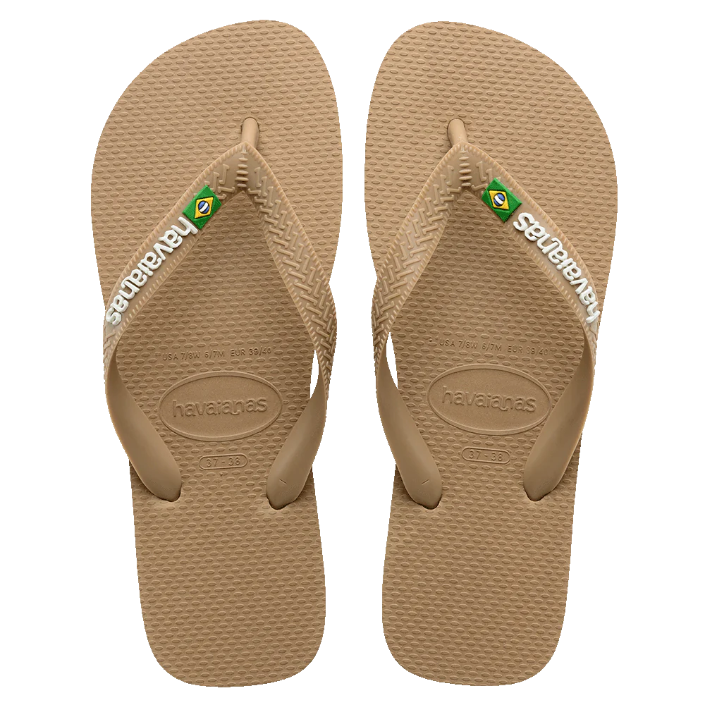 Havaianas Brazil Logo Tan