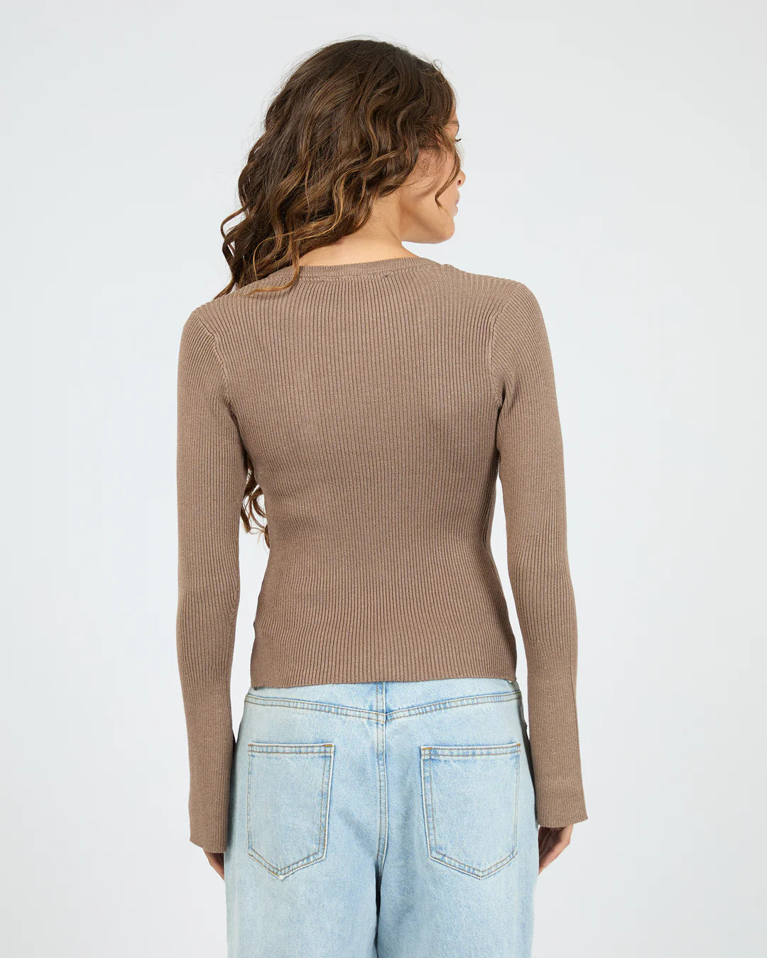 Marleigh Knit Long Sleeve - Brown