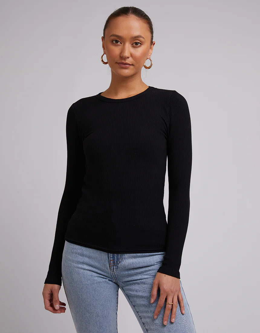 Rib Long Sleeve Tee