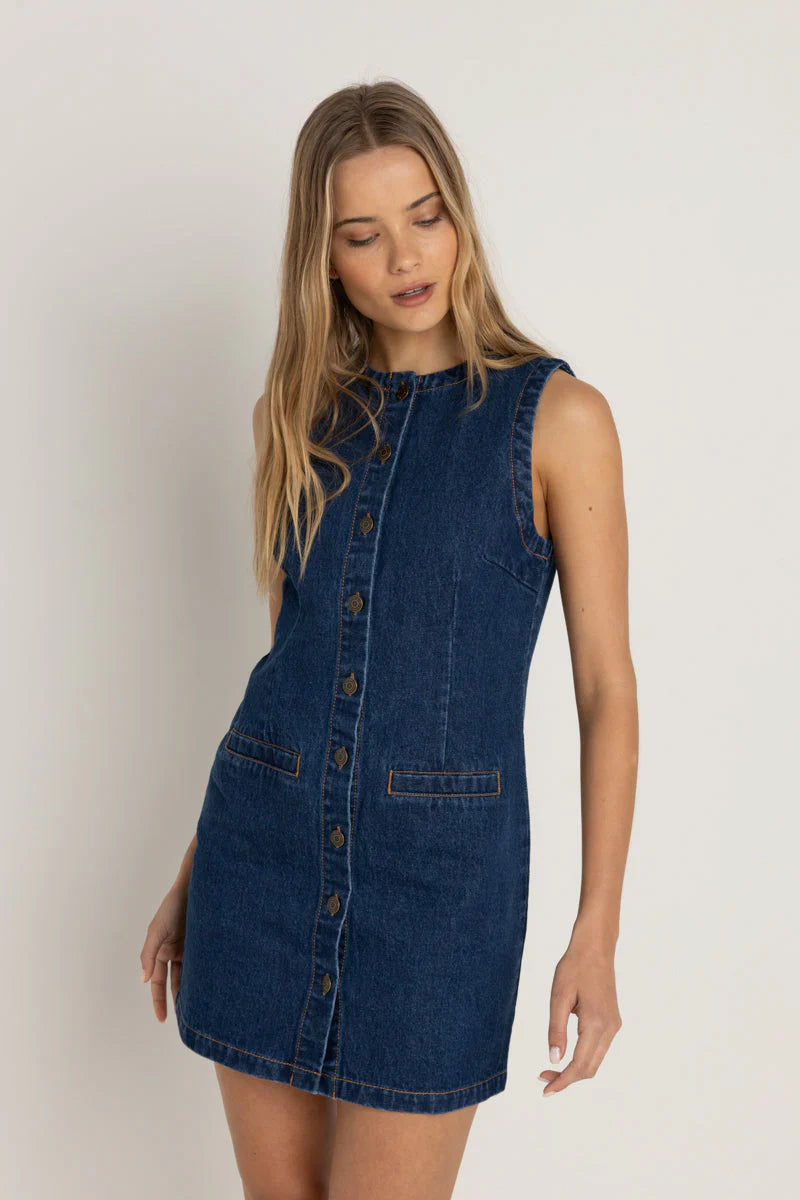 Gia Denim Dress – High Voltage