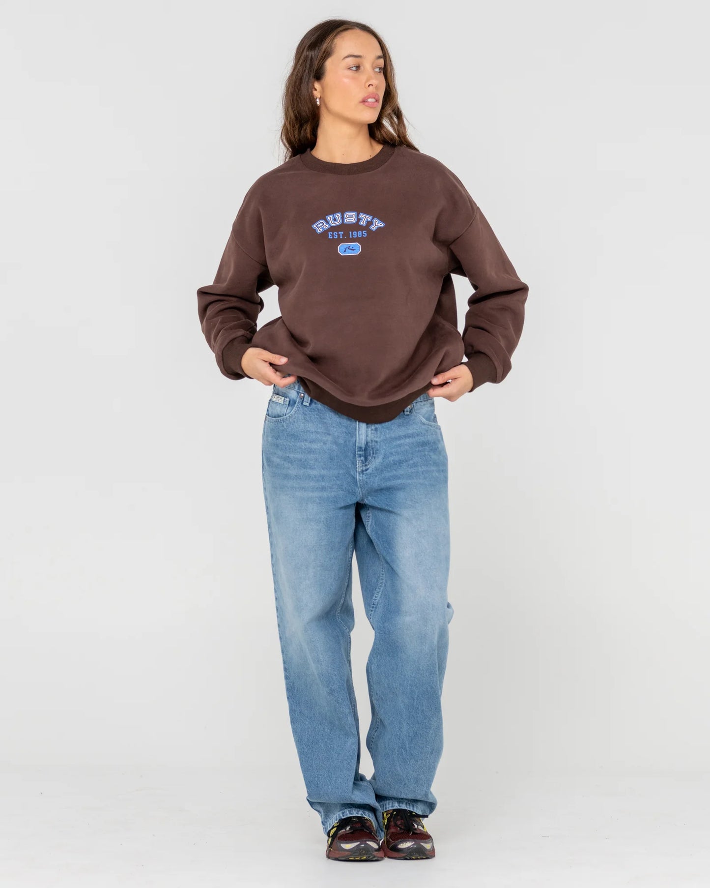 College Dropout Oversized Crew Fleece