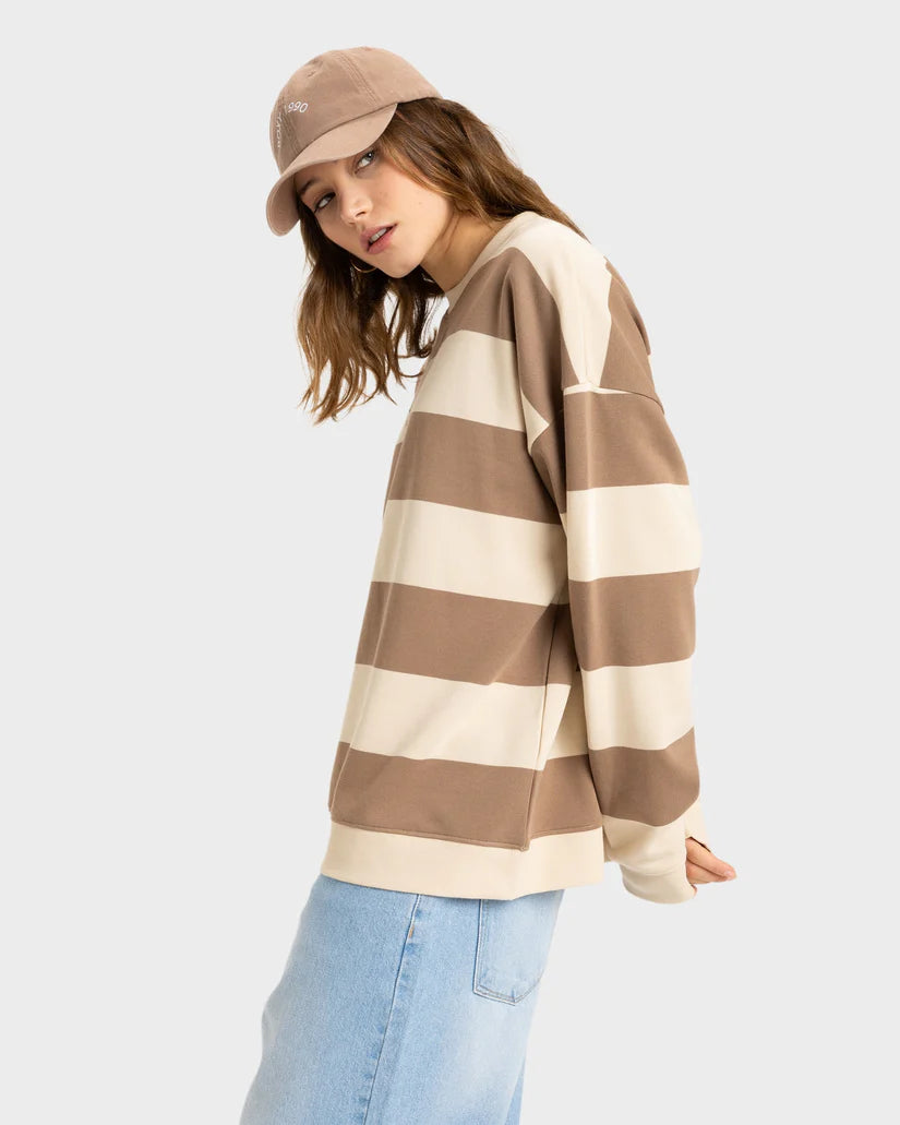 Strictly Stripes Oversized Crew Neck