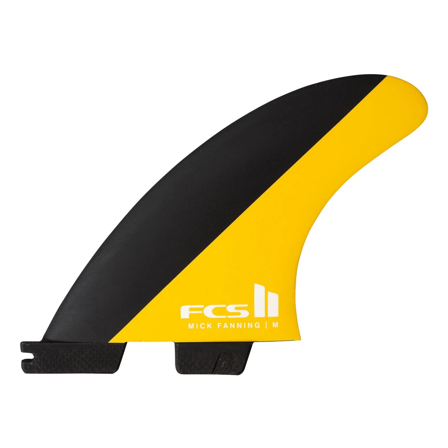 FCS 11 MF PC Large Tri Retail Fins - Black/Mango