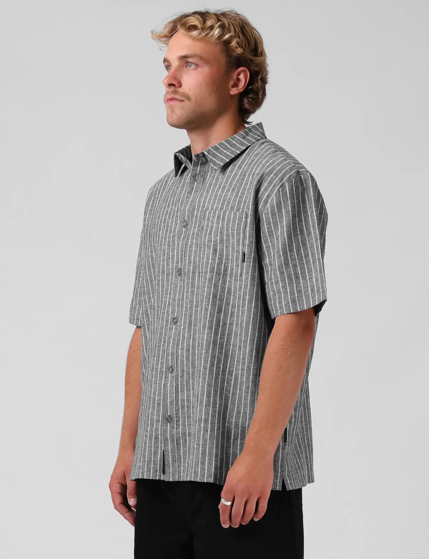 Linen Stripe SS Shirt