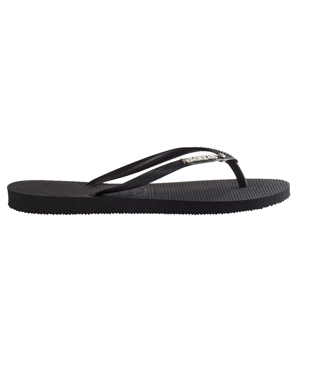 havaianas Slim Logo Metal Crystal