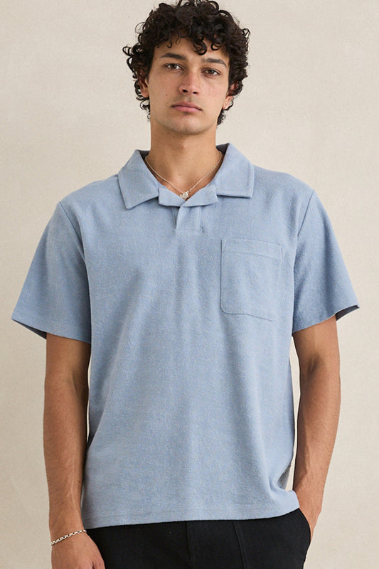 Vintage Terry Polo - Blue