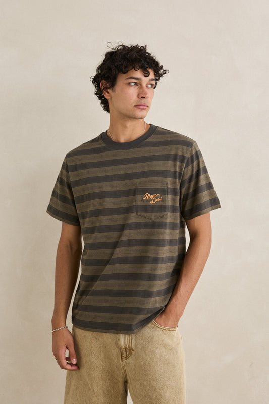 Vintage Jaquared Stripe SS T-Shirt