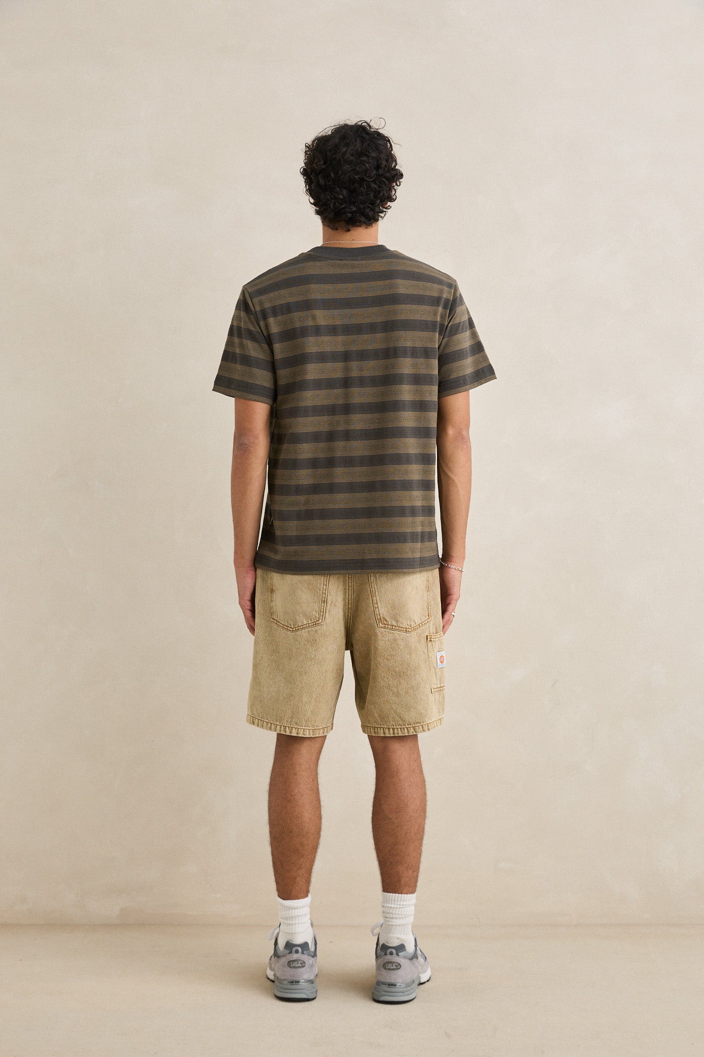 Vintage Jaquared Stripe SS T-Shirt