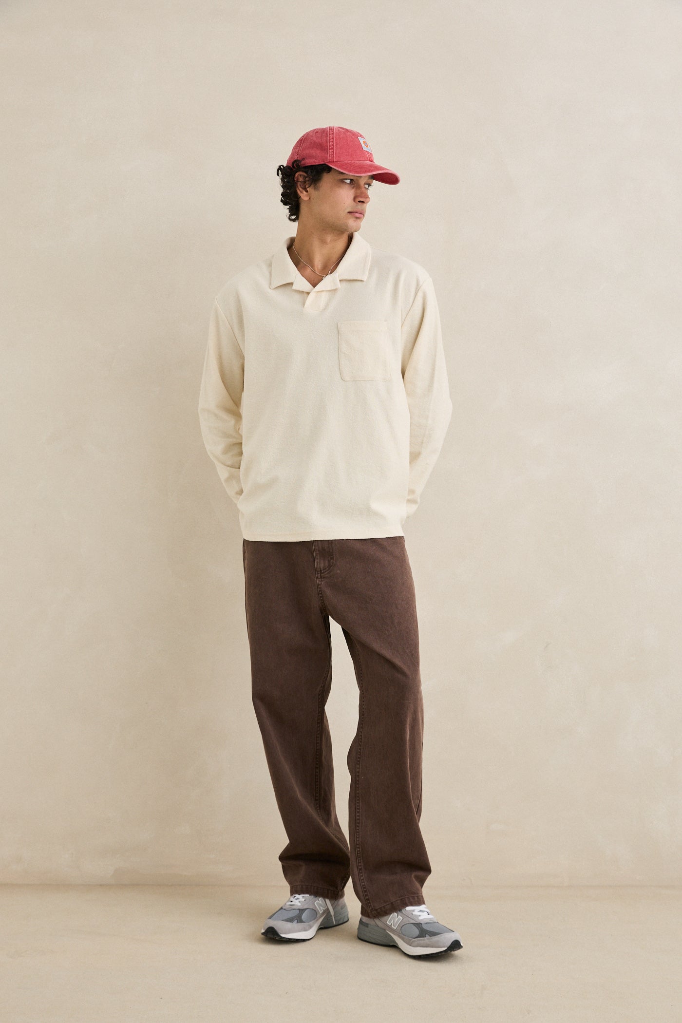 Vintage Terry LS Polo