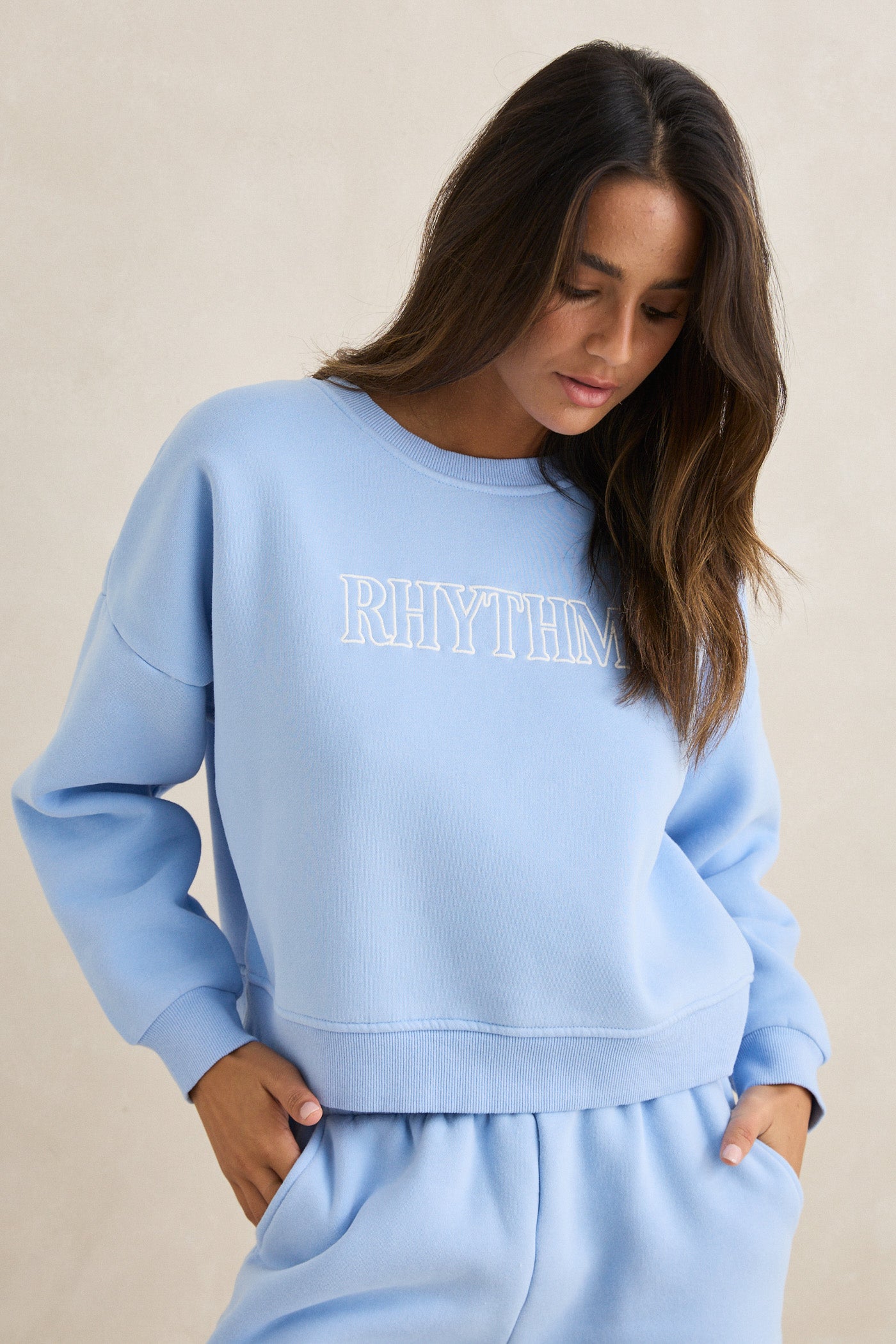 Rhythm Slouchy Crew Neck fleece