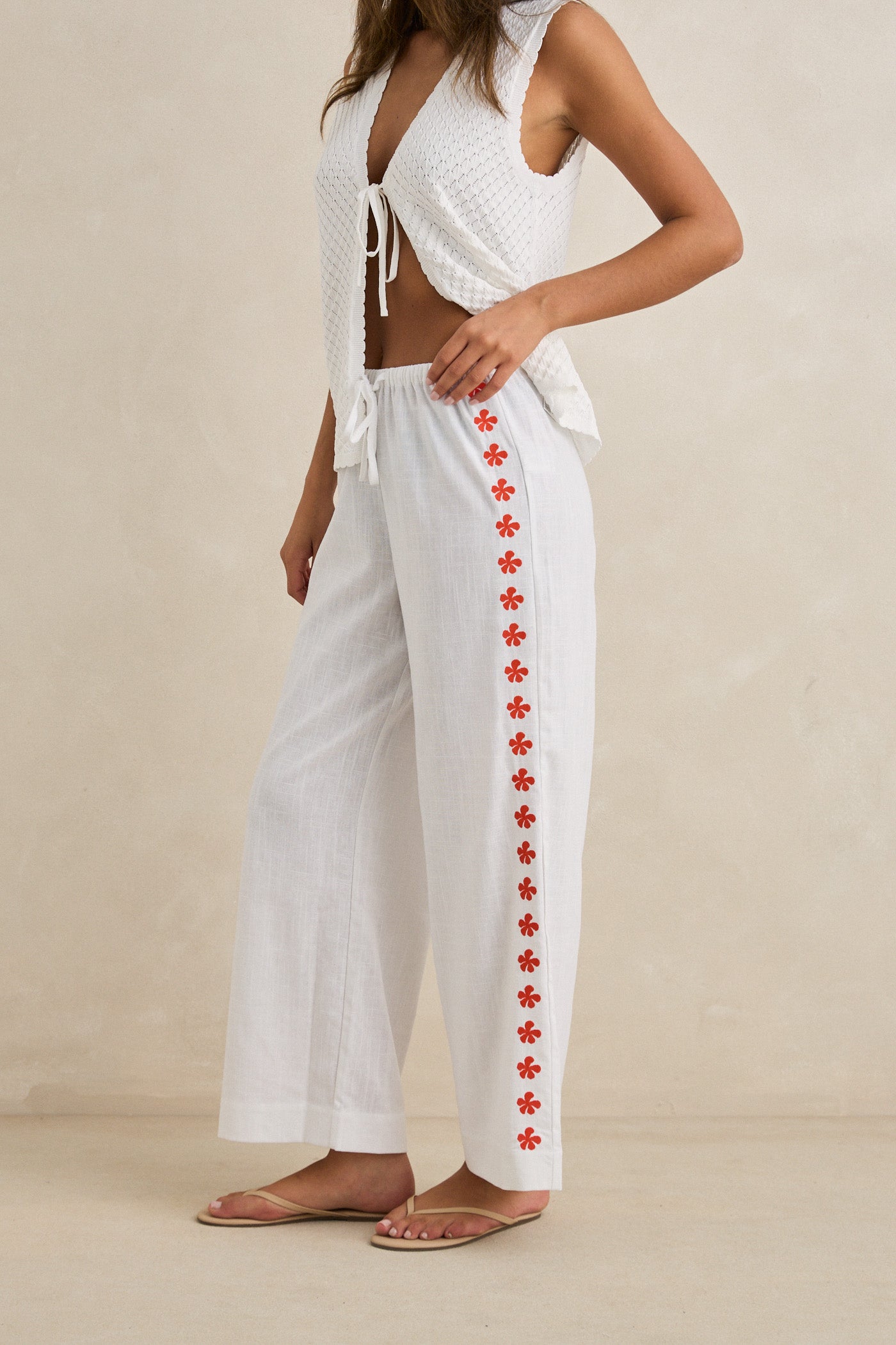 Melia Floral Embroided Pant