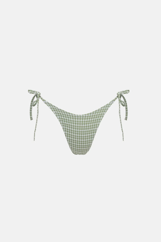 Lola Check Tie Side Hi Cut Pant