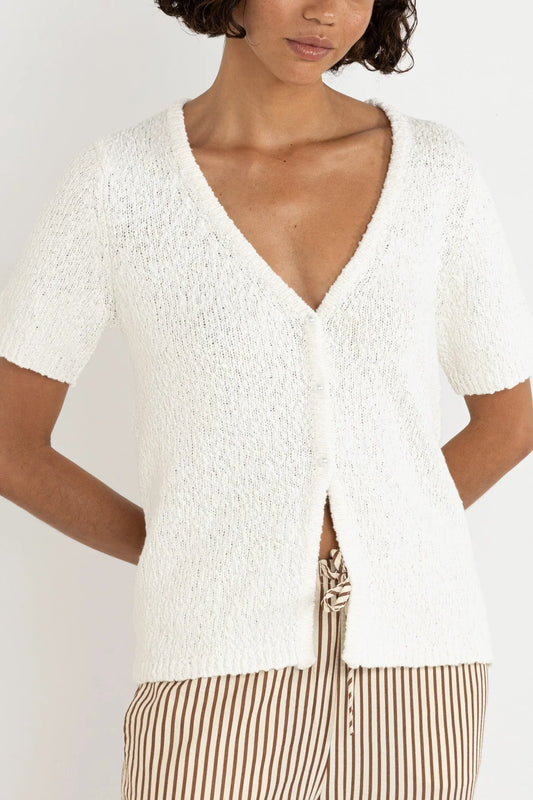 Adele Short Sleeve Knit Cardigan
