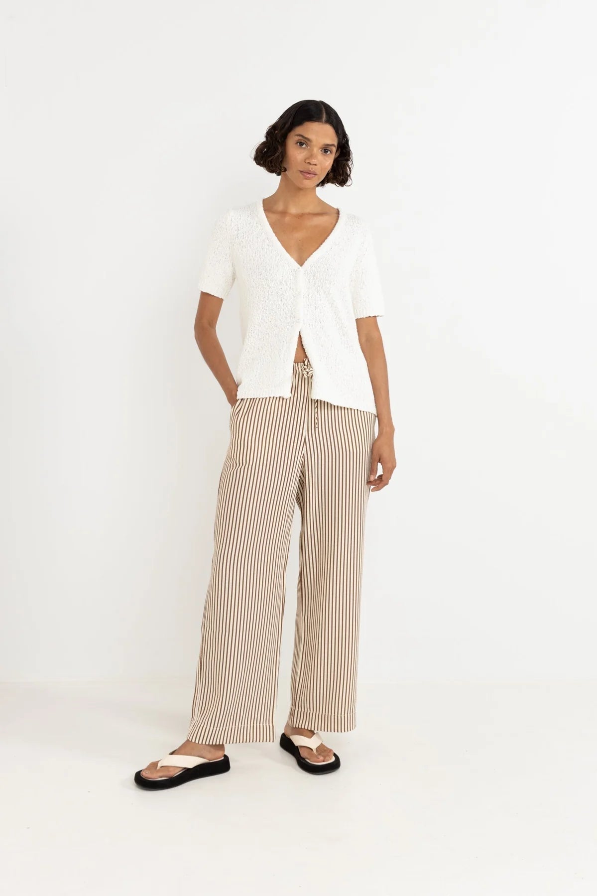 Adele Short Sleeve Knit Cardigan