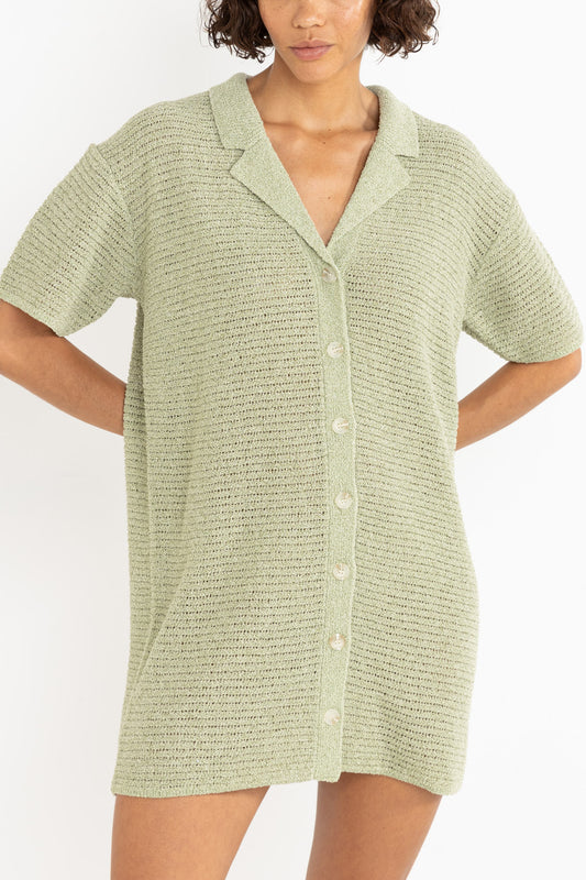 Abby Knit Shirt Dress