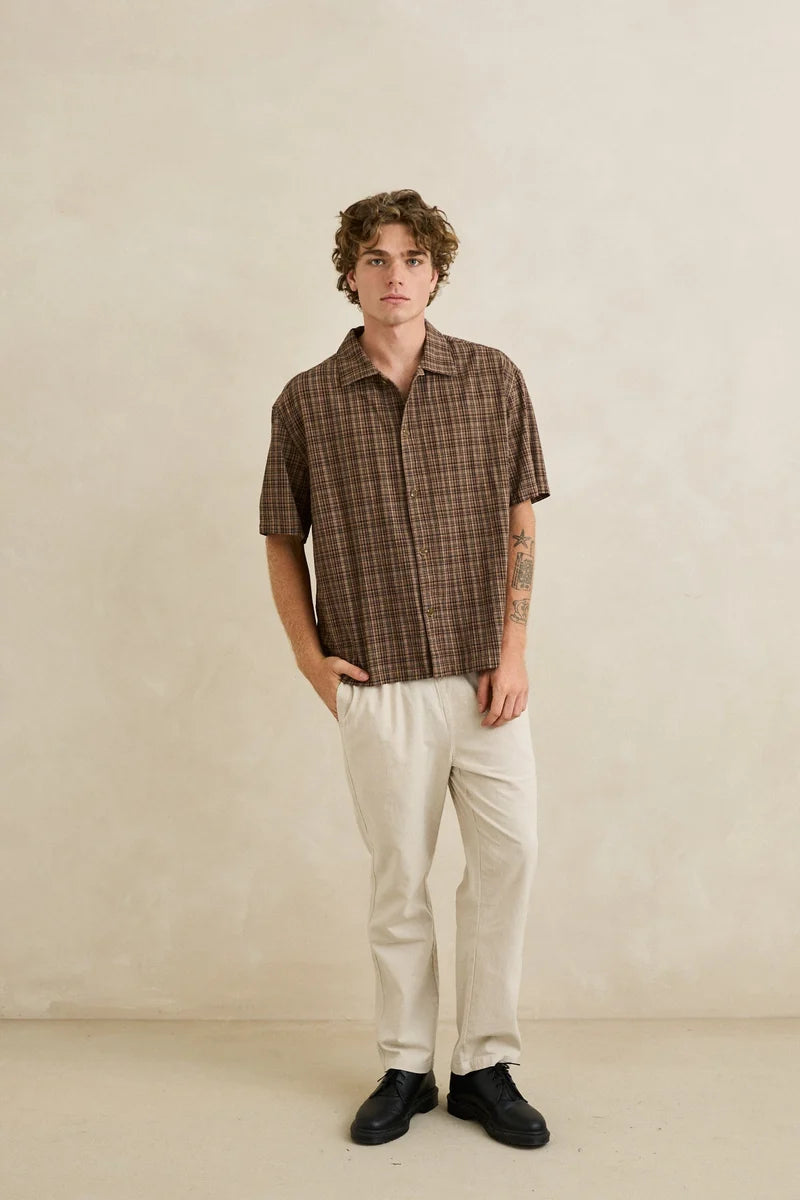 Relaxed Brady Check SS Shirt