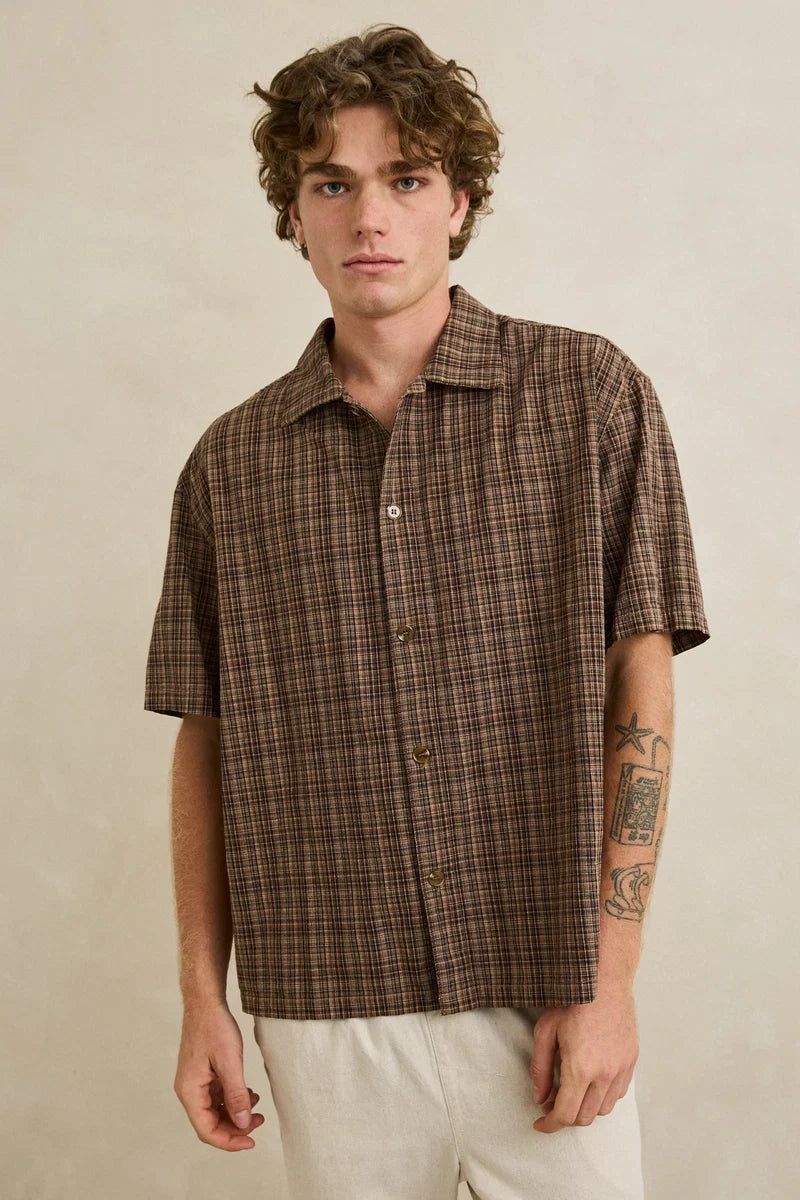 Relaxed Brady Check SS Shirt
