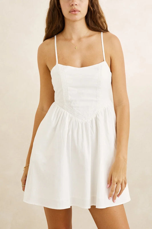 Annabelle Gathered Mini Dress