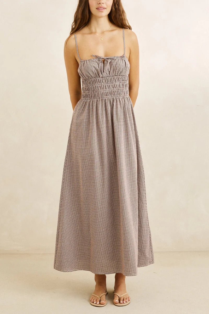 London Check Midi Dress
