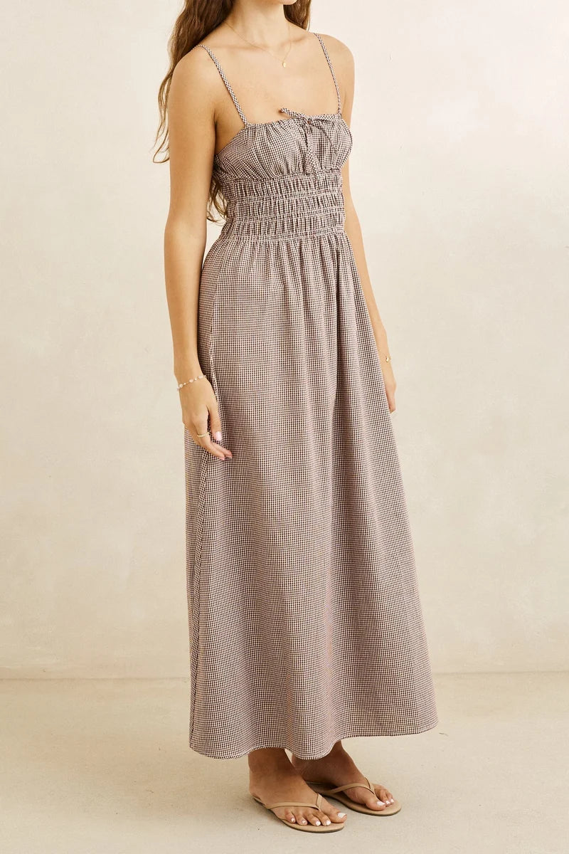 London Check Midi Dress