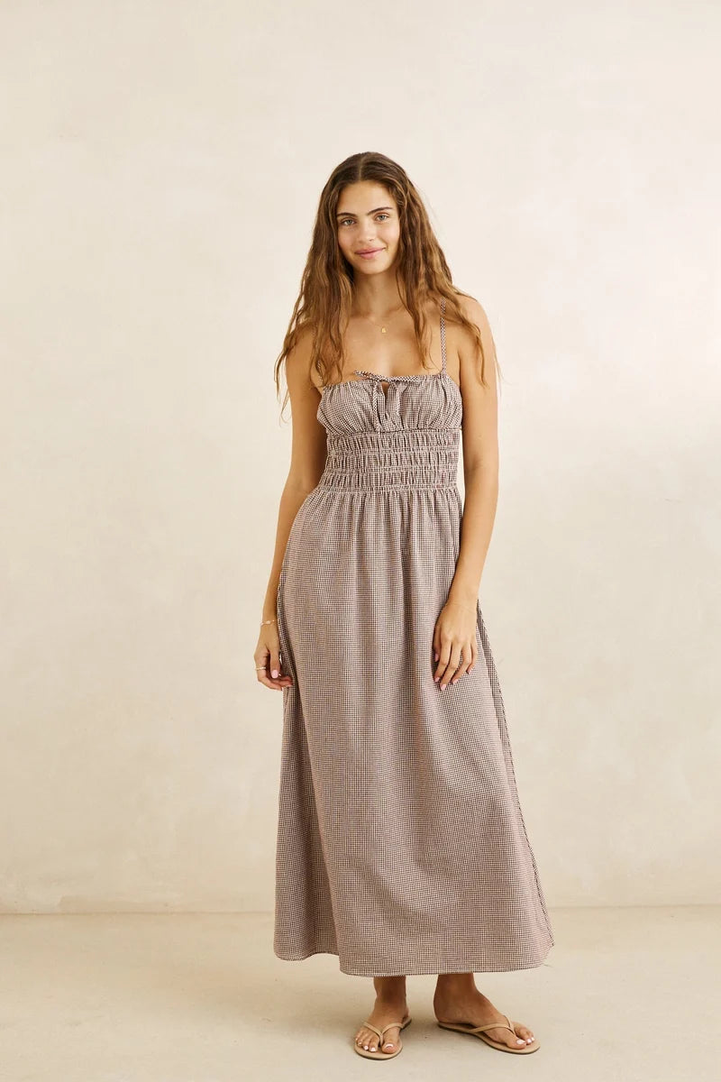 London Check Midi Dress