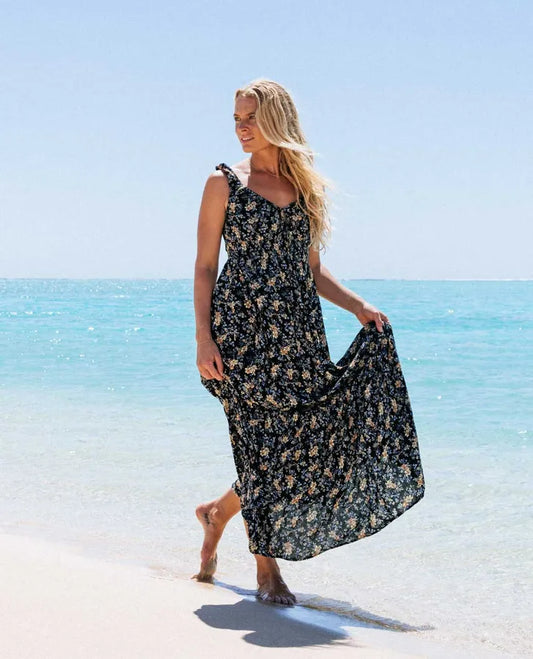 Pacific Rider Ditsy Maxi Dress