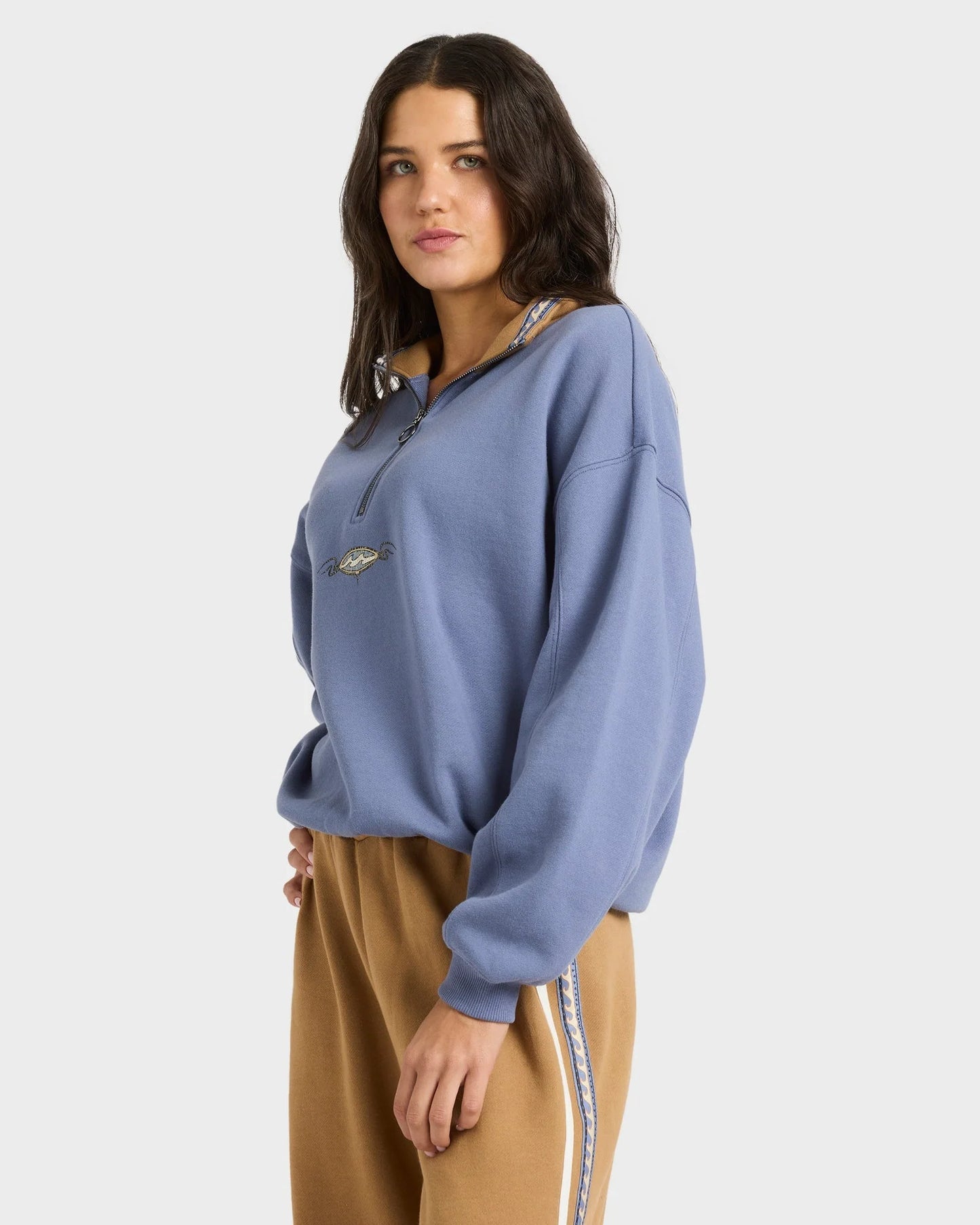 Wave Break Half Zip Crew