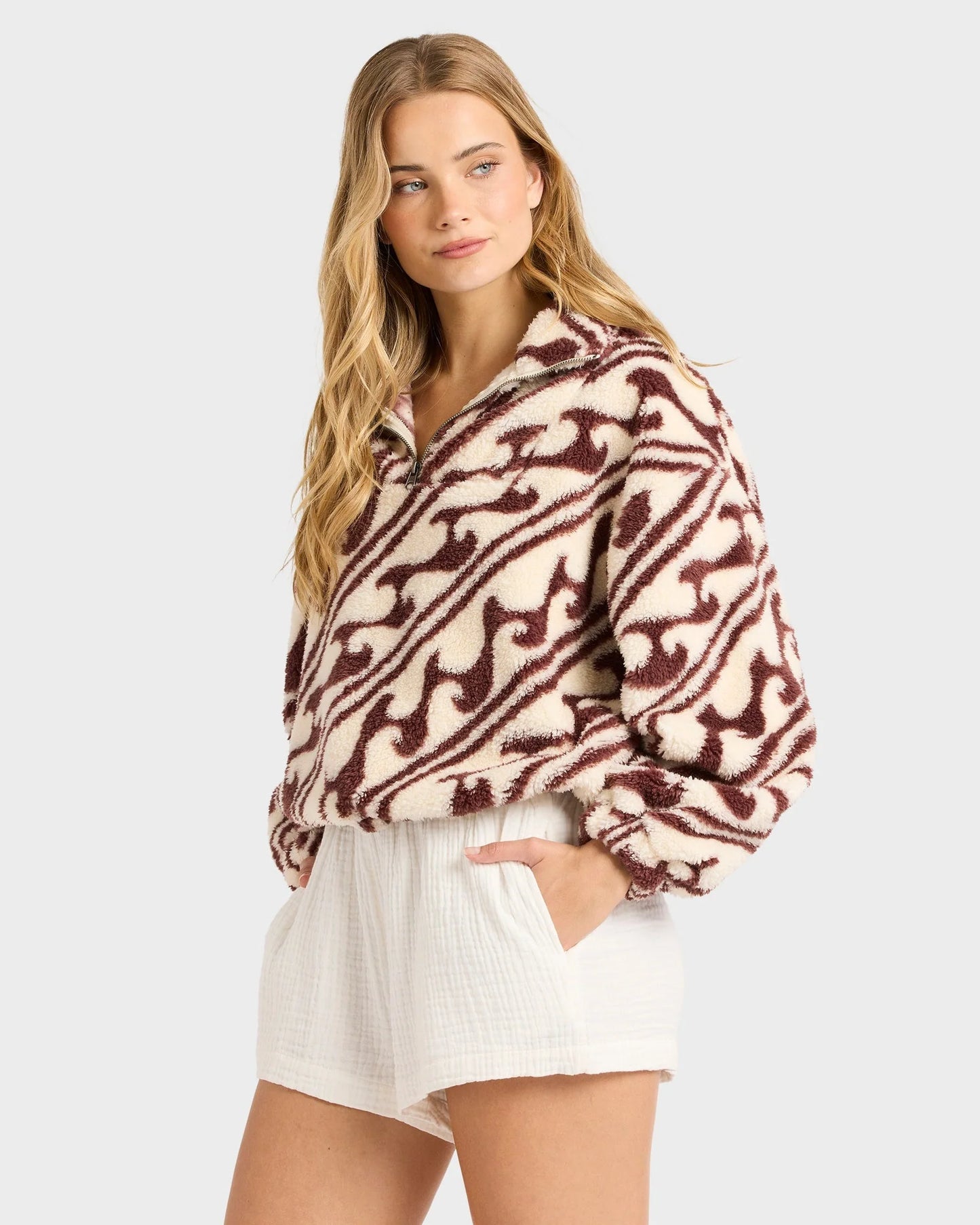 Dark Wave Half Zip Crew