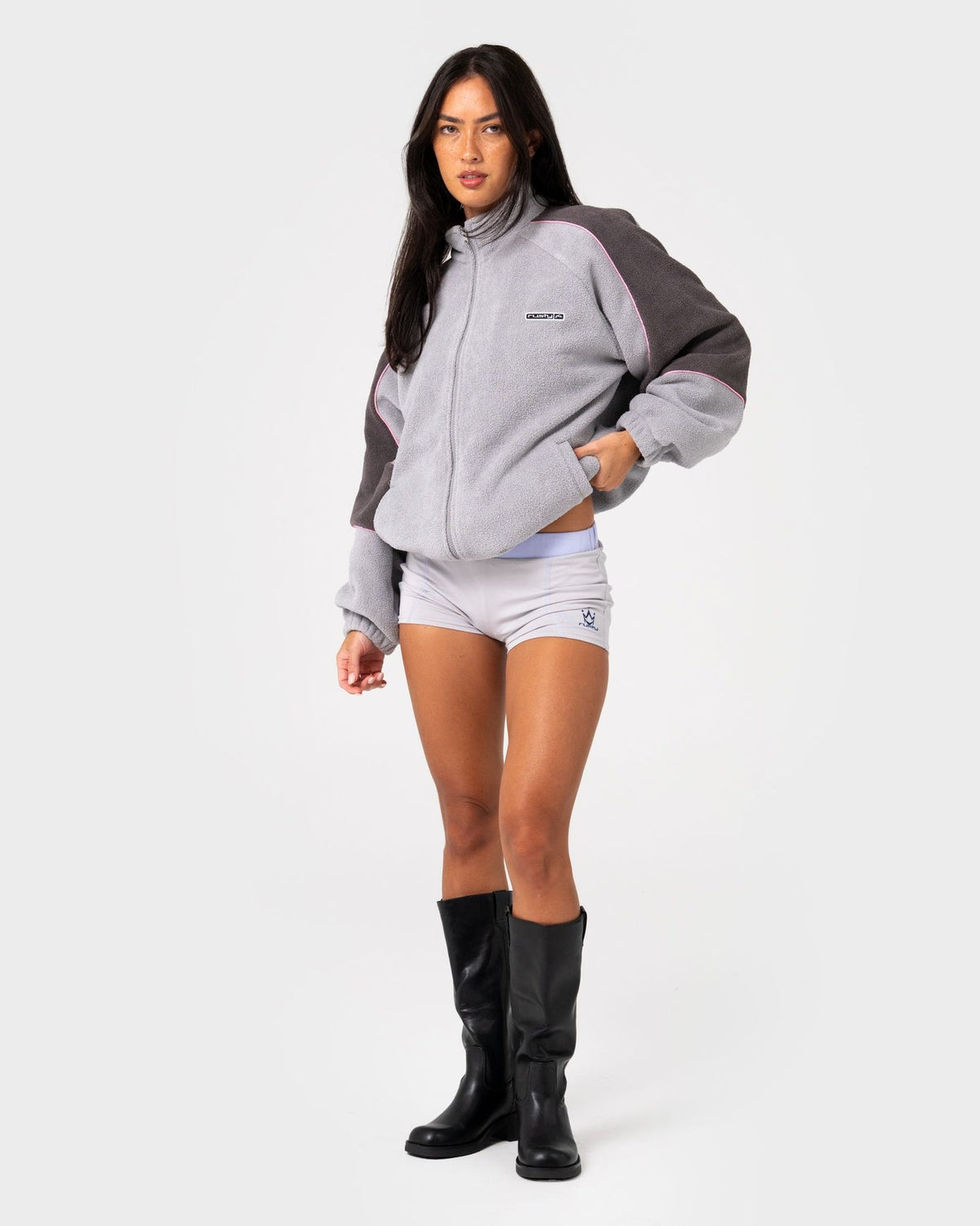 Coach Zip Thru Sherpa Fleece