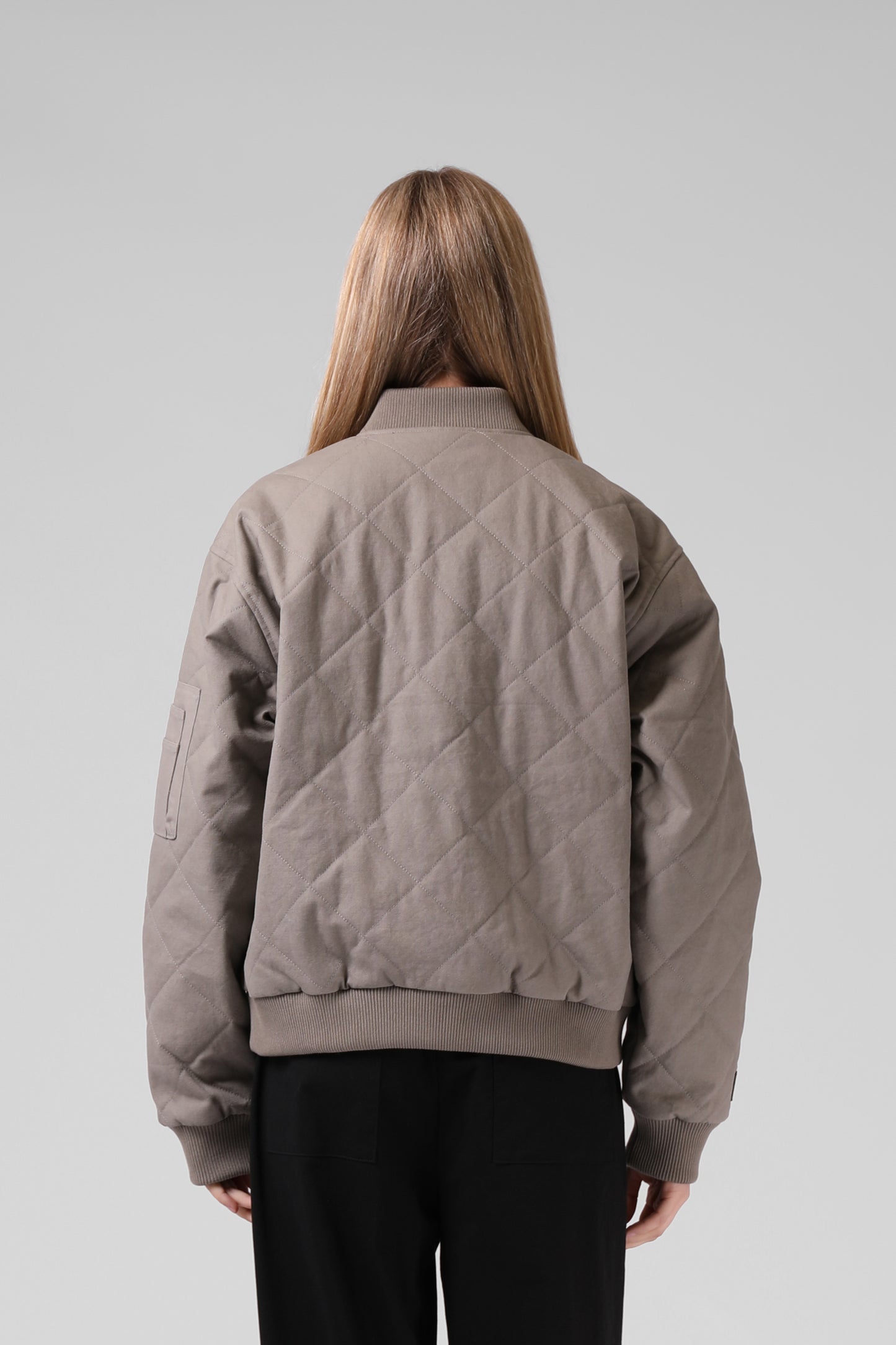 Quilted Bomber Jacket
