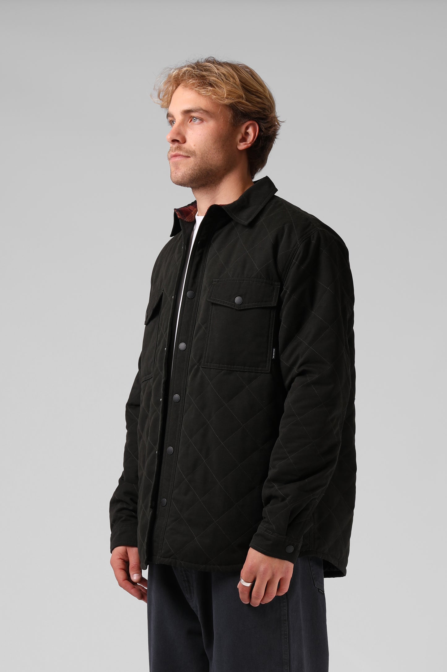 Quilted Jacket - Dark Olive