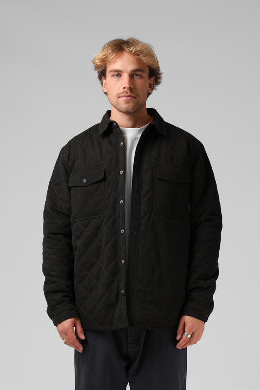 Quilted Jacket - Dark Olive