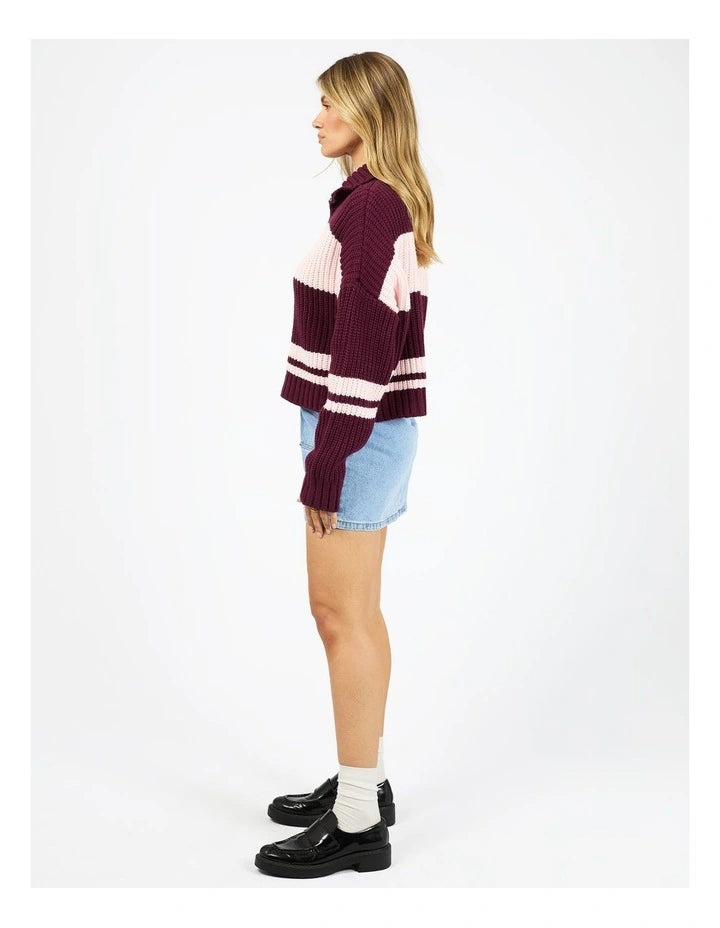 Aida Knit Zip Thru