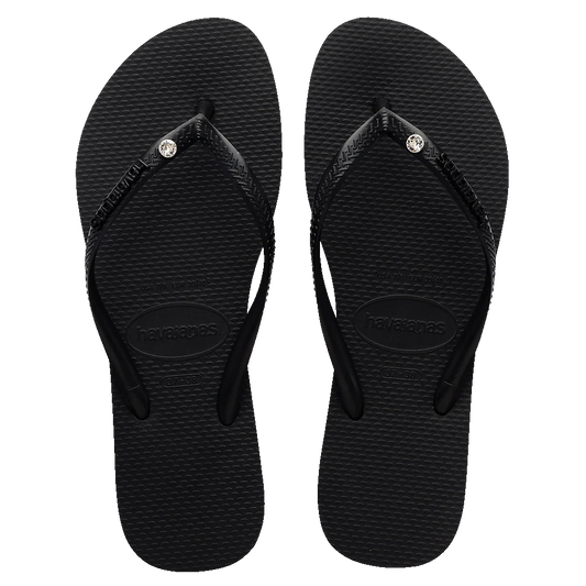 havaianas Slim Logo Metal Crystal