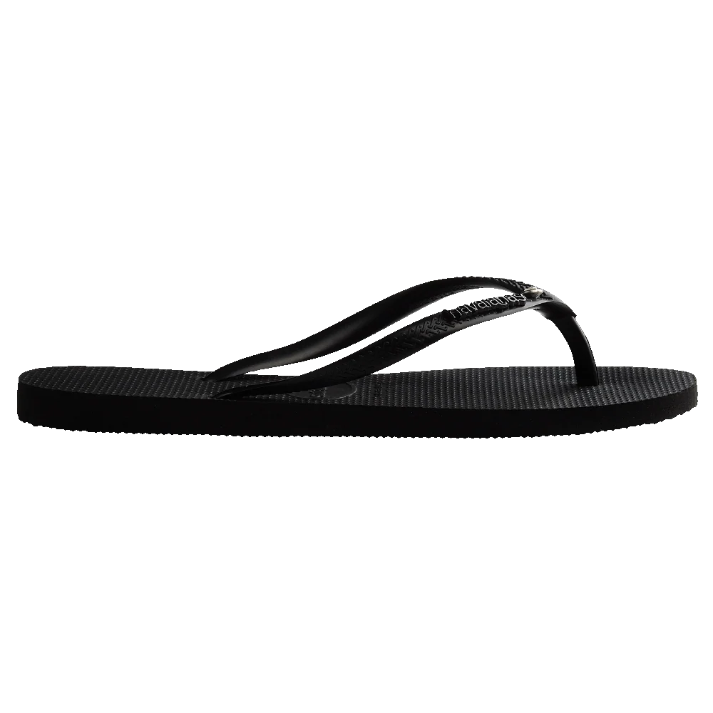 havaianas Slim Logo Metal Crystal