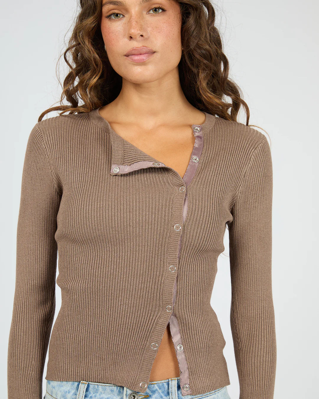 Marleigh Knit Long Sleeve - Brown