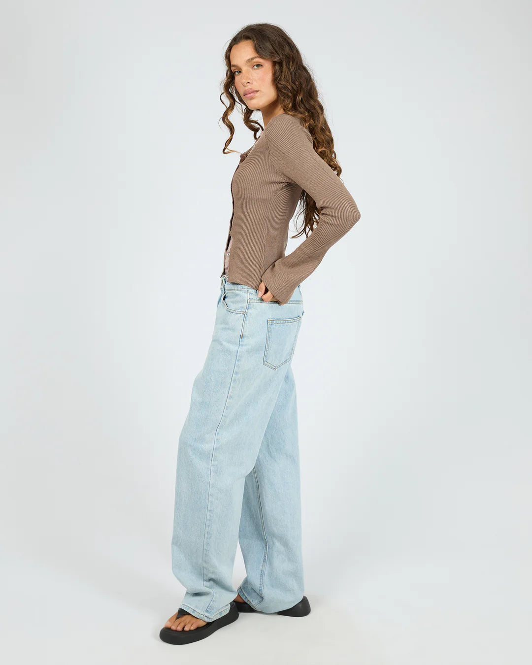 Marleigh Knit Long Sleeve - Brown