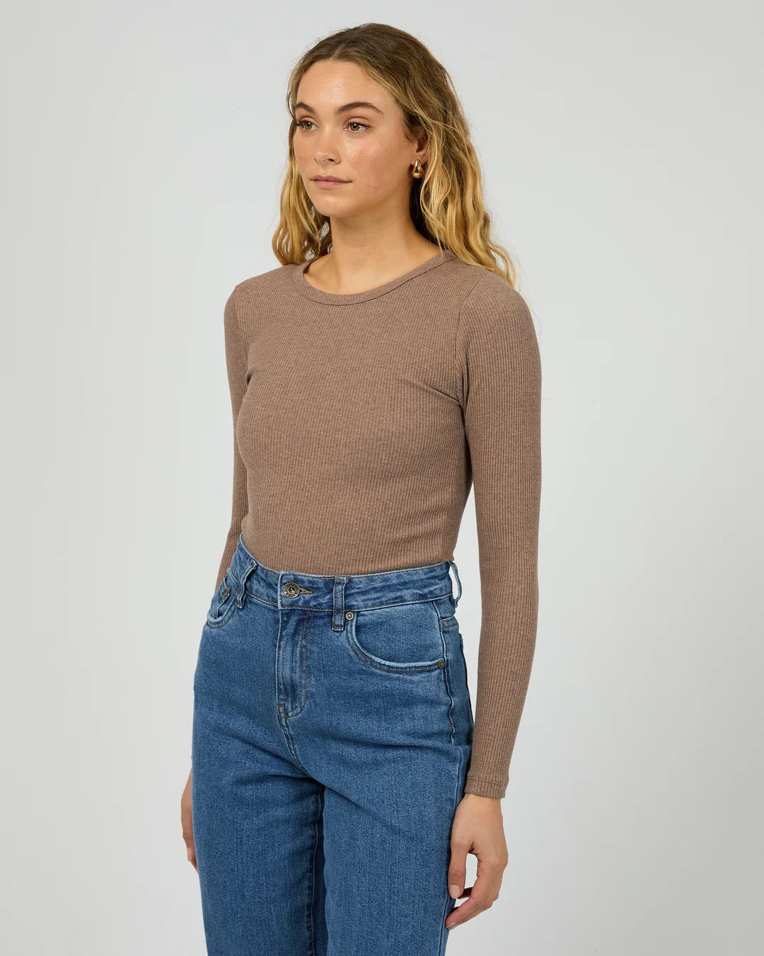 Rib Long Sleeve Tee