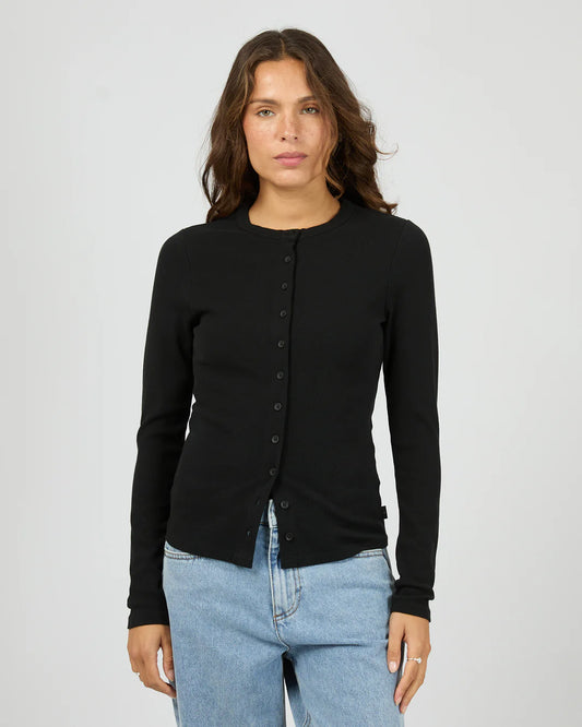 Button Up Long Sleeve Tee