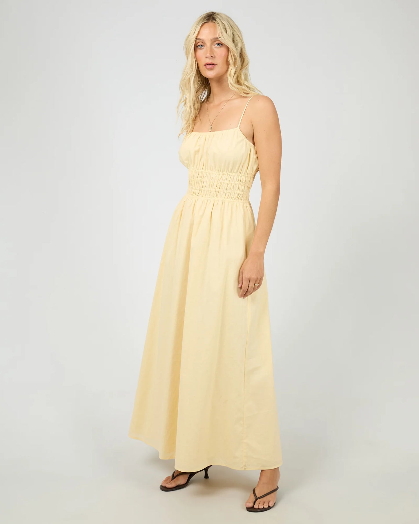 Alessa Linen Maxi Dress