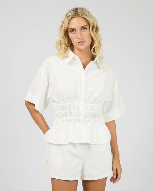 Timeless Shirred Top