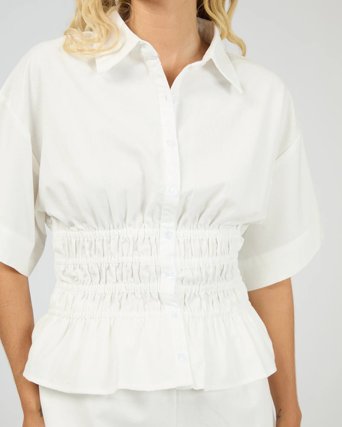 Timeless Shirred Top