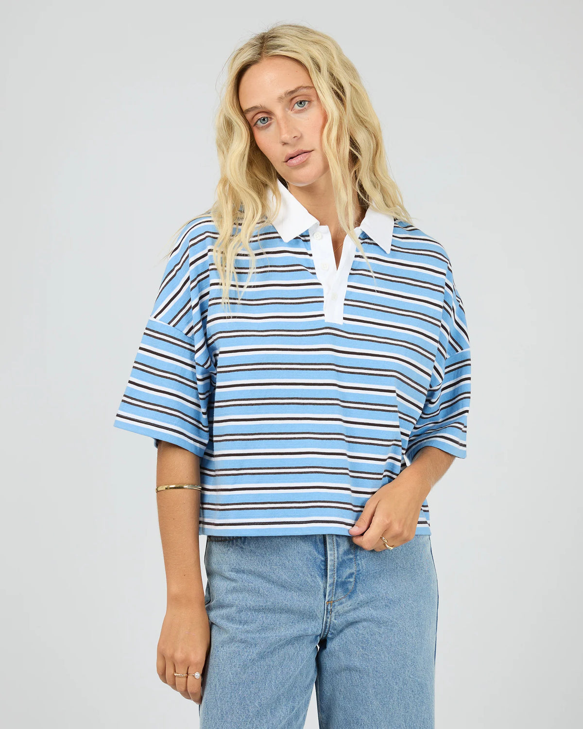 Junie Stripe Rugby Tee