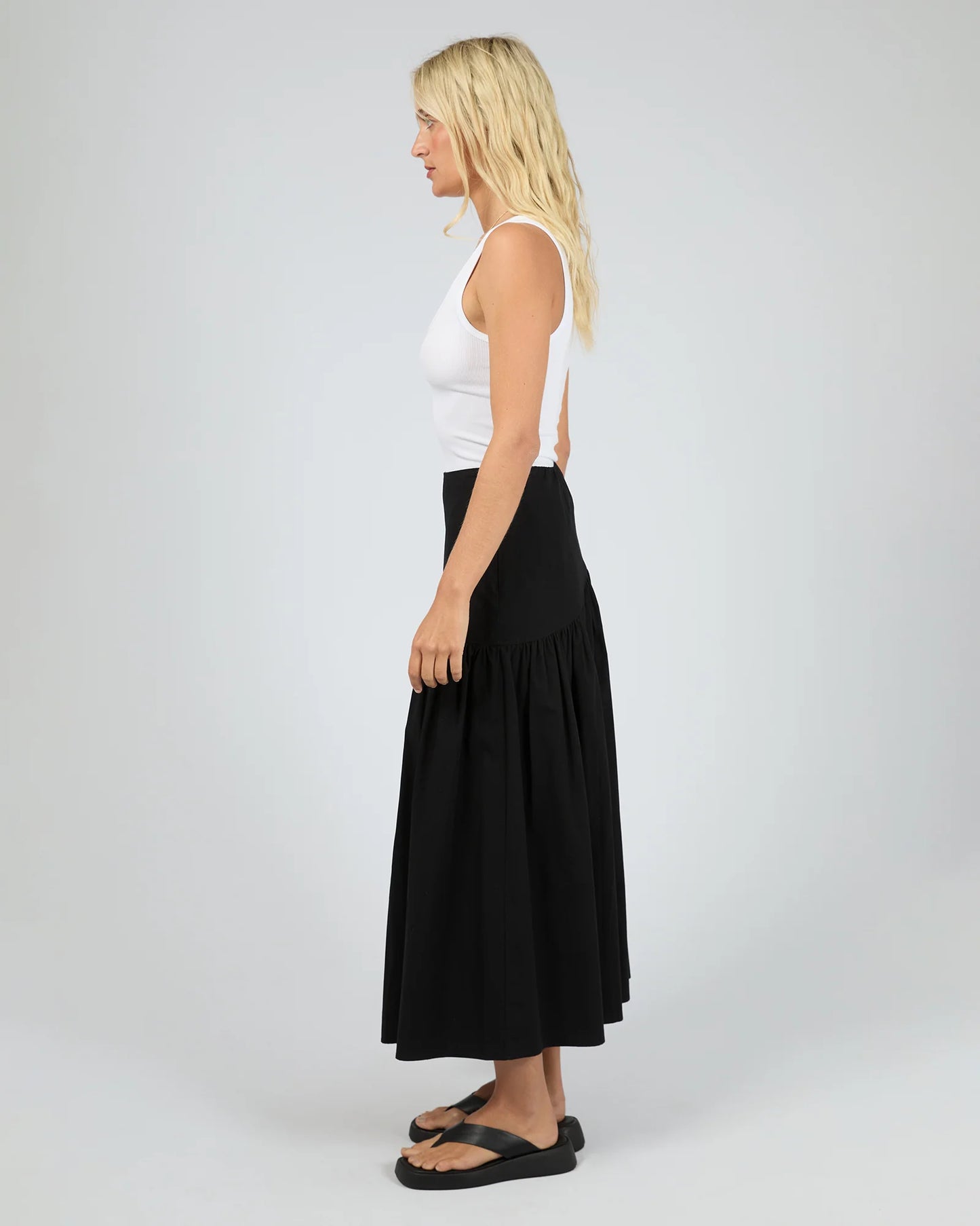 Essential Asym Maxi Skirt